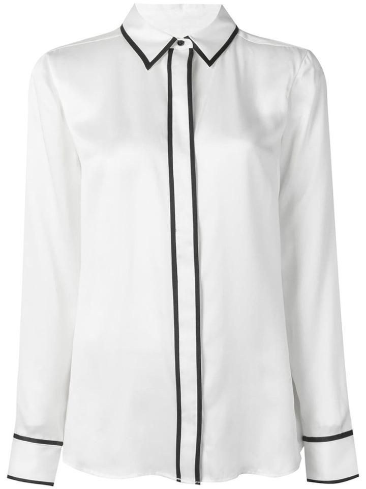 Equipment Two Tone Shirt - White
