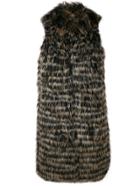 Twin-set Racoon Fur Gilet - Black