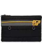 Prada Stitched Fabric Document Holder - Black