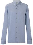 Hackett Button-up Shirt, Men's, Size: Large, Blue, Silk/cotton