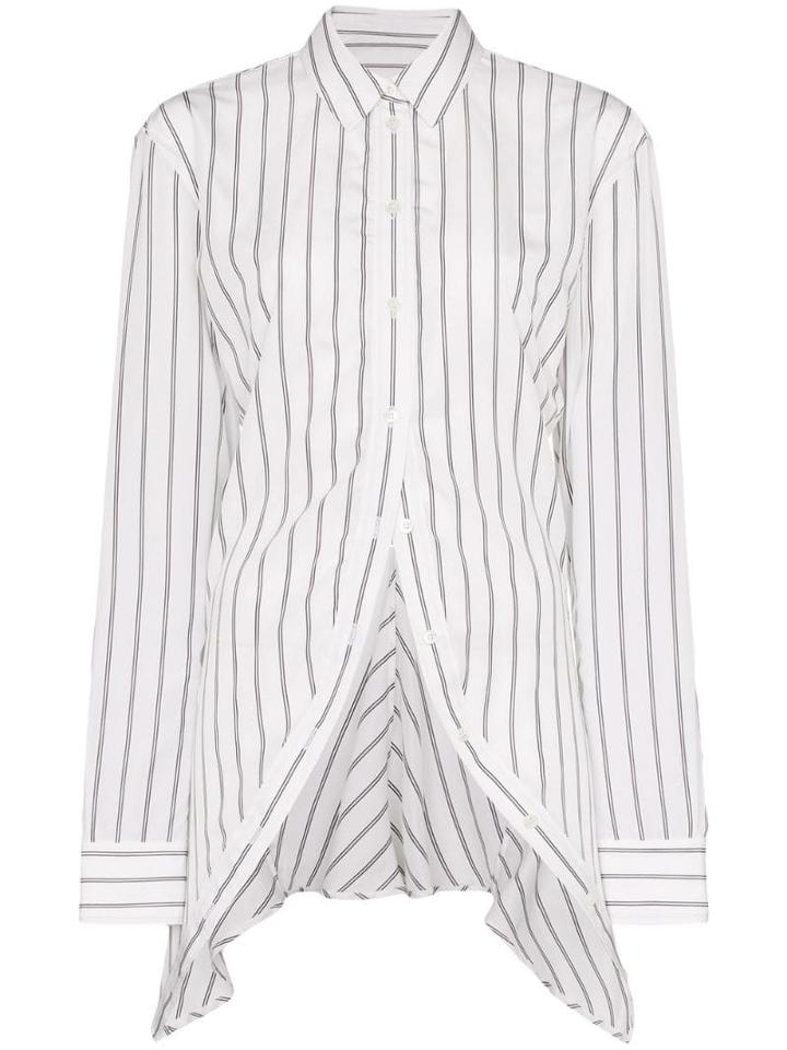 Y/project Y Proj Clrd Ls Shrt Wde Strpe Fttd - White/black Stripe