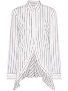 Y/project Y Proj Clrd Ls Shrt Wde Strpe Fttd - White/black Stripe
