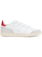 Ami Alexandre Mattiussi Thin Laced Low Trainers - Red