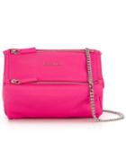 Givenchy Mini 'pandora' Chain Crossbody Bag, Women's, Pink/purple, Goat Skin