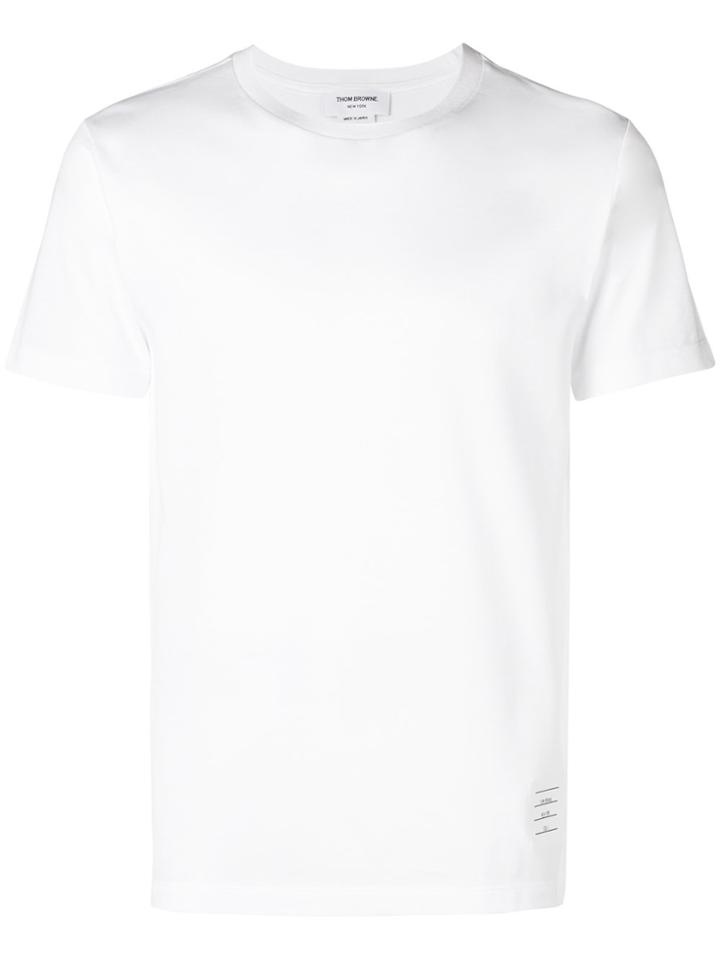 Thom Browne Crew Neck T-shirt - White