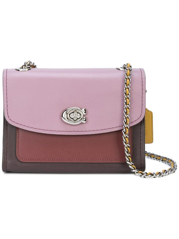 Coach Colourblock Parker 18 Bag - Red