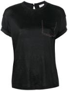 Brunello Cucinelli Stitch Detail T-shirt - Black