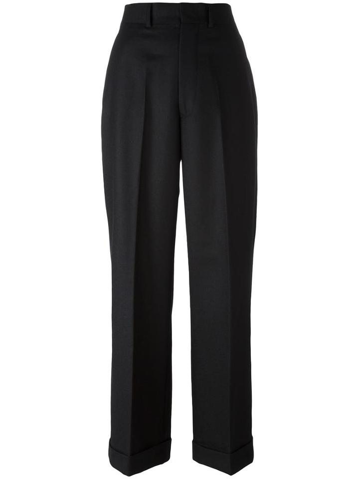 Junya Watanabe Comme Des Garçons Flared Trousers, Women's, Size: Medium, Black, Wool/cupro