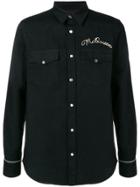 Alexander Mcqueen Embroidered Logo Shirt - Black