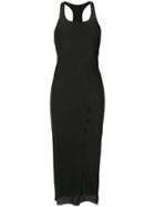 Uma Wang Long Fitted Silk Dress - Black