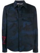 Valentino Vlogo Camouflage Jacket - Blue