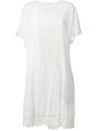 P.a.r.o.s.h. Lace Panel Pleated Dress
