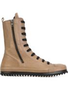 Ann Demeulemeester Shawn Hi-top Sneakers, Men's, Size: 40, Brown, Leather/rubber