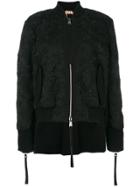 No21 Lace Bomber Jacket - Black