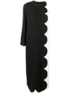 Valentino Scalloped Evening Gown - Black