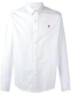 Ami Alexandre Mattiussi Ami De Coeur Shirt, Men's, Size: 41, White, Cotton