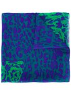 Jean Louis Scherrer Vintage Abstract Print Scarf, Women's, Green