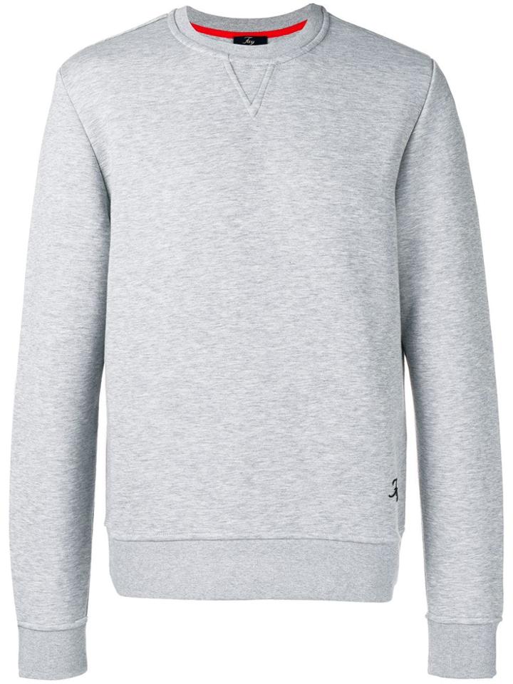 Fay Crew Neck Sweatshirt - Grey