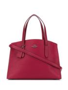 Coach Charlie Front Logo Tote Bag - Red