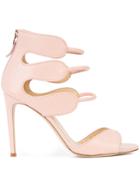 Chloe Gosselin Strappy Stiletto Sandals - Pink & Purple