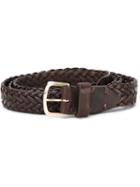 Golden Goose Deluxe Brand Braided Belt, Men's, Size: L, Brown, Leather