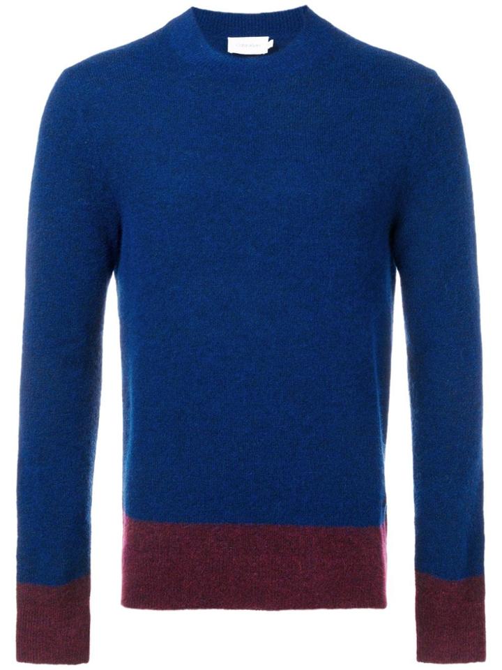 Calvin Klein Colour Bock Jumper - Blue