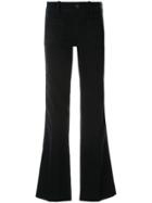 Victoria Victoria Beckham Patch Pocket Flared Trousers - Blue