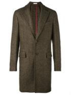 Boglioli Single Breasted Coat, Men's, Size: 48, Brown, Acrylic/polyamide/polyester/virgin Wool