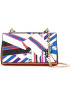 Emilio Pucci Scarf Print Crossbody Bag, Women's, Yellow/orange, Leather/metal