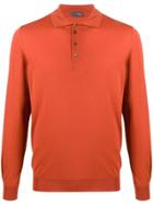 Drumohr Merino Polo Shirt - Orange