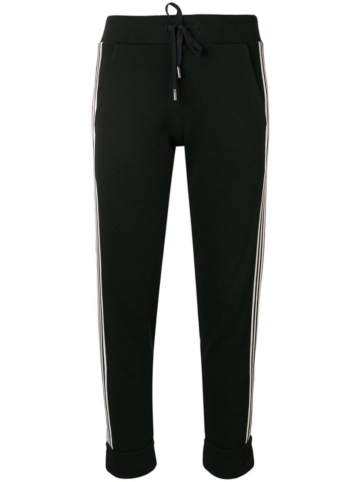 Roqa Side Stripe Track Trousers - Black