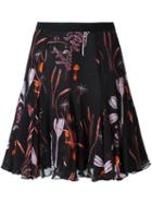 Giambattista Valli Floral Print A-line Skirt