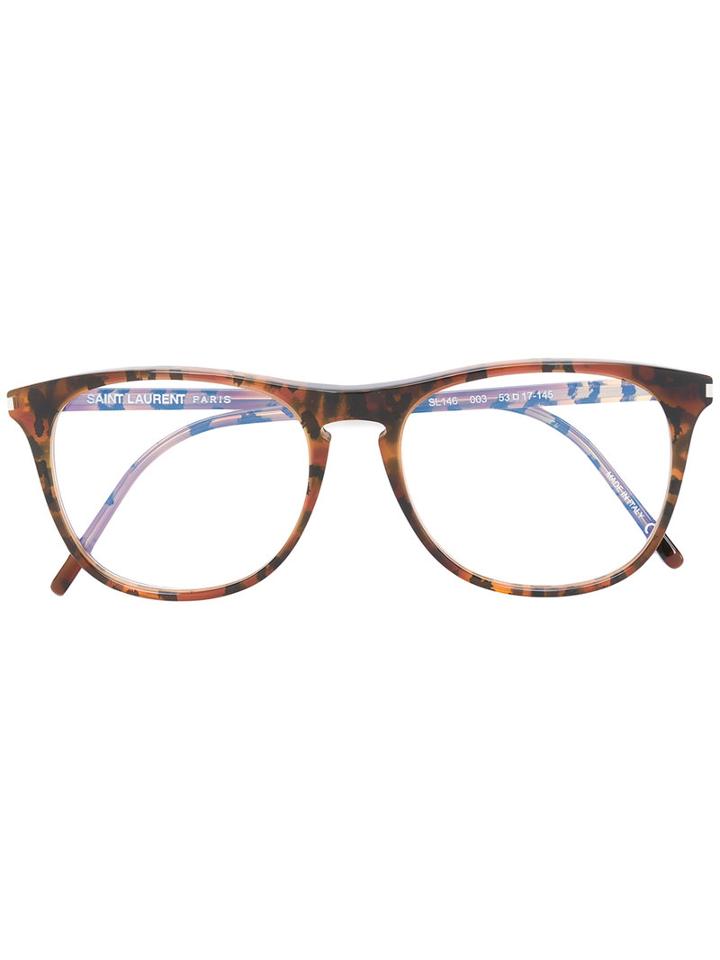 Saint Laurent Sl 146 Glasses, Brown, Acetate