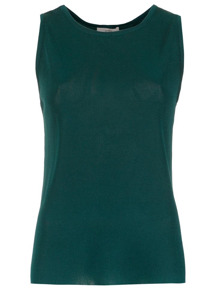 Egrey Sleeveless Knit Blouse - Green