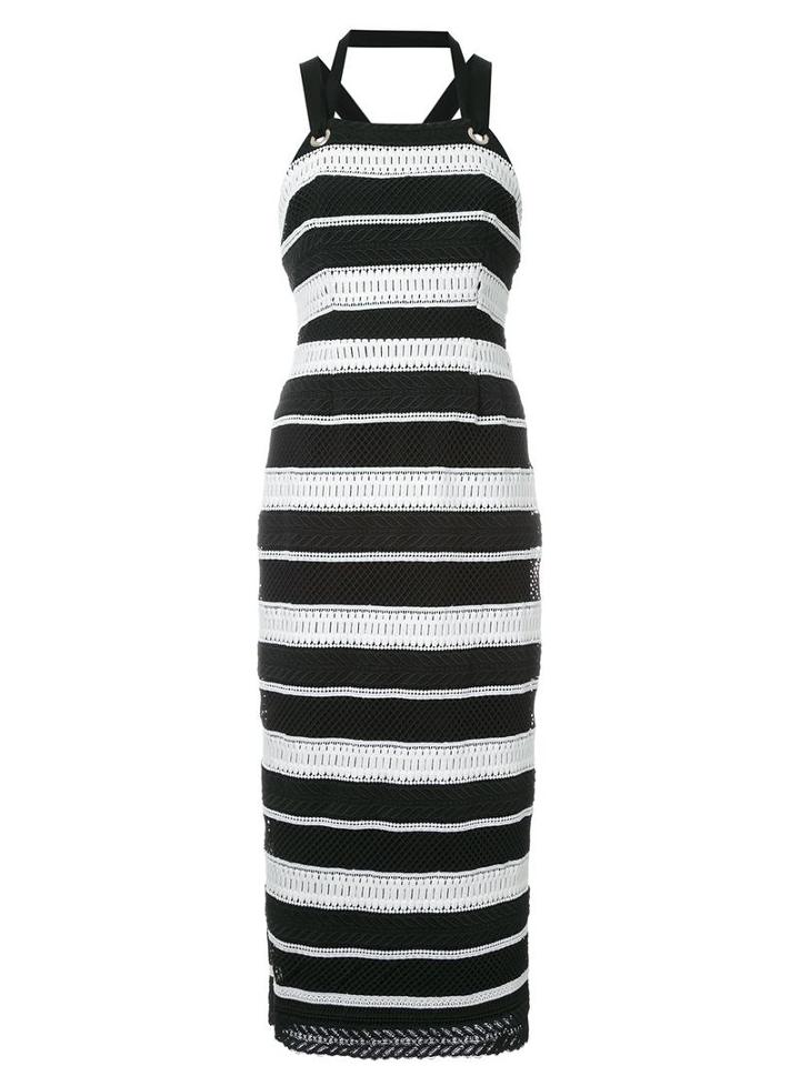Rebecca Vallance 'testa' Apron Midi Dress, Women's, Size: 12, Black, Polyester