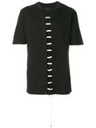 D.gnak Stitched Design T-shirt - Black