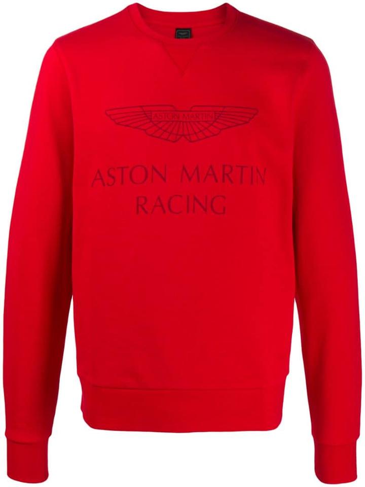 Hackett 'aston Martin Racing' Print Sweatshirt - Green