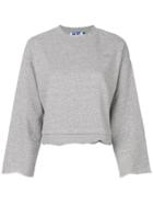 Sjyp Ripped Sweatshirt - Nude & Neutrals