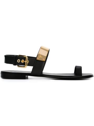 Giuseppe Zanotti Design Zak Sandals, Men's, Size: 40, Black, Leather