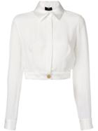 Elisabetta Franchi Cropped Shirt - White