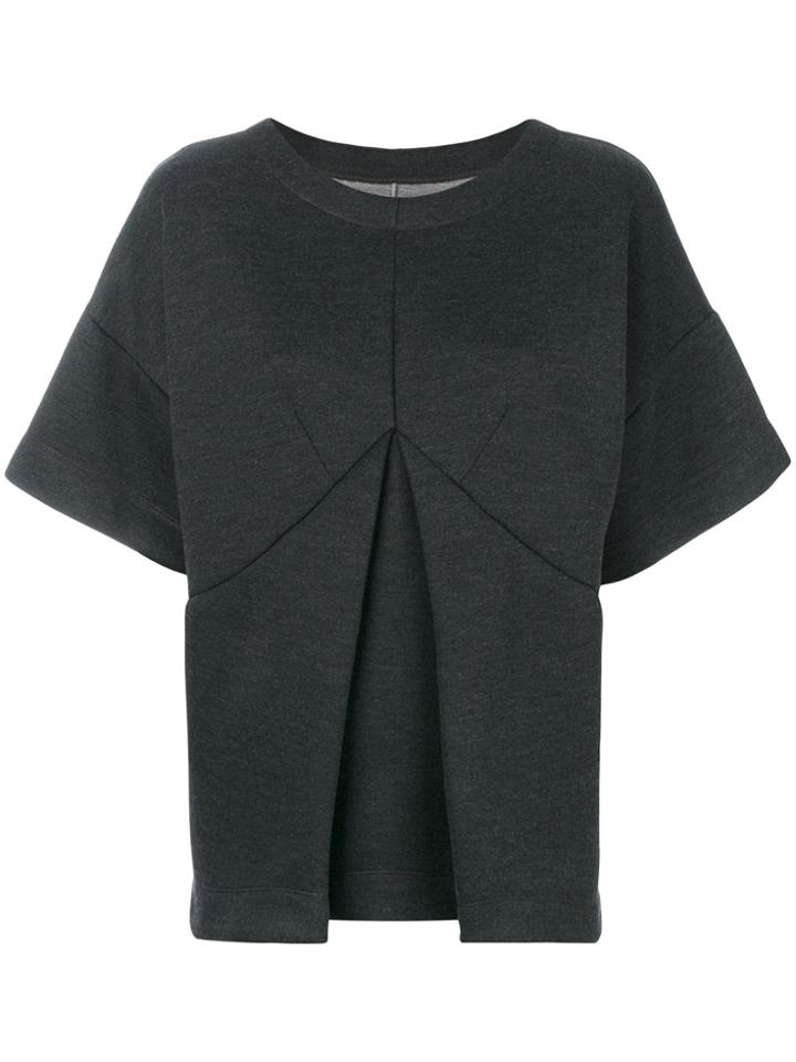 Mm6 Maison Margiela Flared Sweat T-shirt - Grey