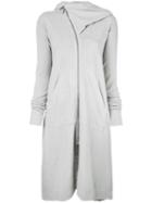 Rick Owens Drkshdw Asymmetric Front Zip Dress, Women's, Size: Medium, Nude/neutrals, Cotton