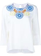 Peter Pilotto Embroidered Neck Blouse