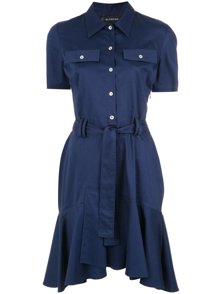 Olympiah Shirt Dress - Blue