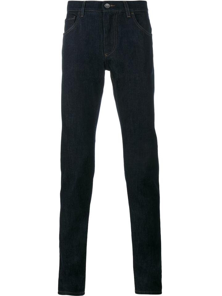 Dolce & Gabbana Tapered Jeans, Men's, Size: 56, Blue, Cotton/spandex/elastane/copper/polyester