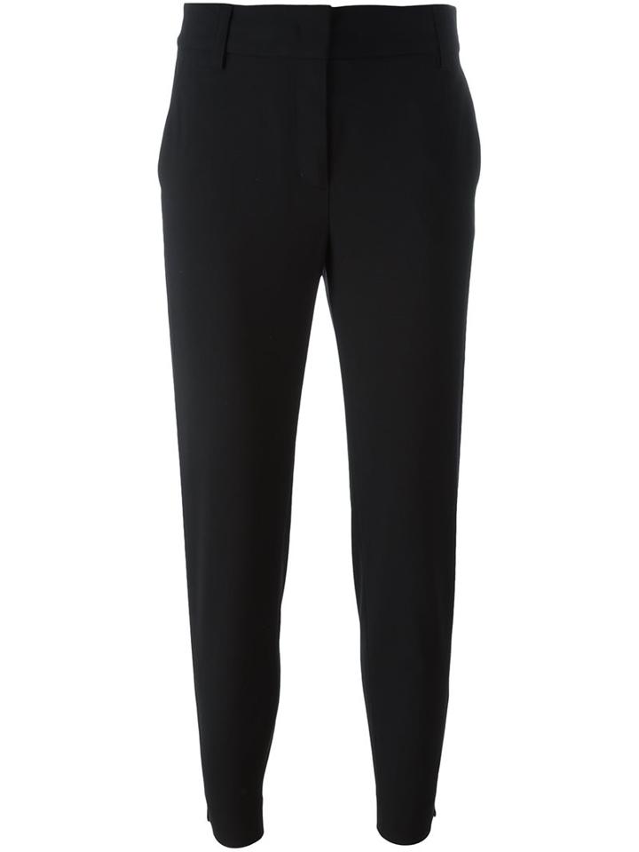 Dkny Straight Trousers, Women's, Size: 4, Black, Spandex/elastane/wool