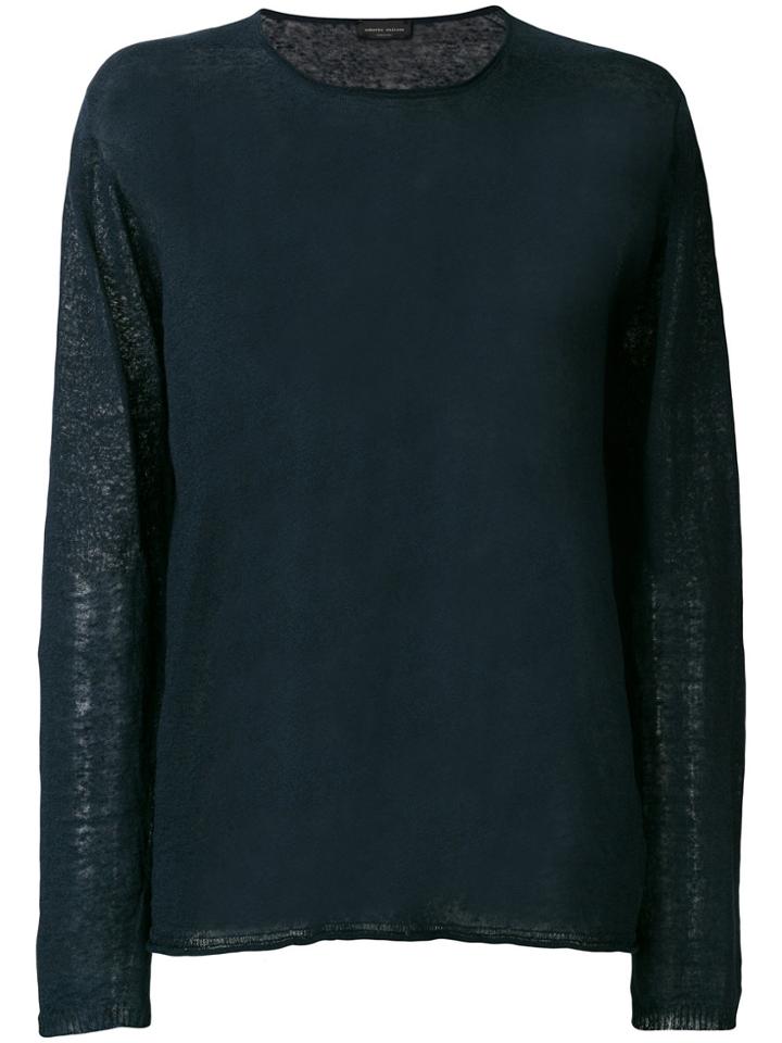 Roberto Collina Sheer Sweater - Blue