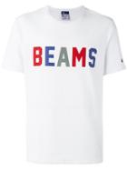 Champion Text Print T-shirt, Men's, Size: Small, White, Cotton