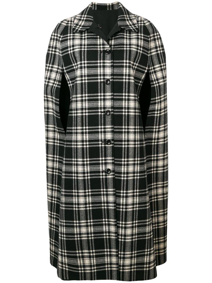 A.n.g.e.l.o. Vintage Cult 1970's Reversible Plaid Coat - Black