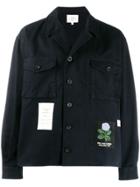 Kent & Curwen Button Shirt Jacket - Blue